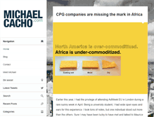 Tablet Screenshot of michaelcacho.com